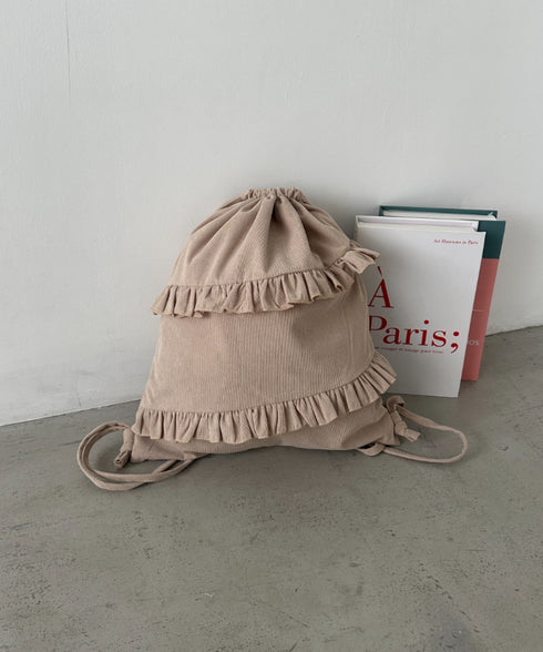 スエードライクフリルナップサック | CL1256032 | ベージュ