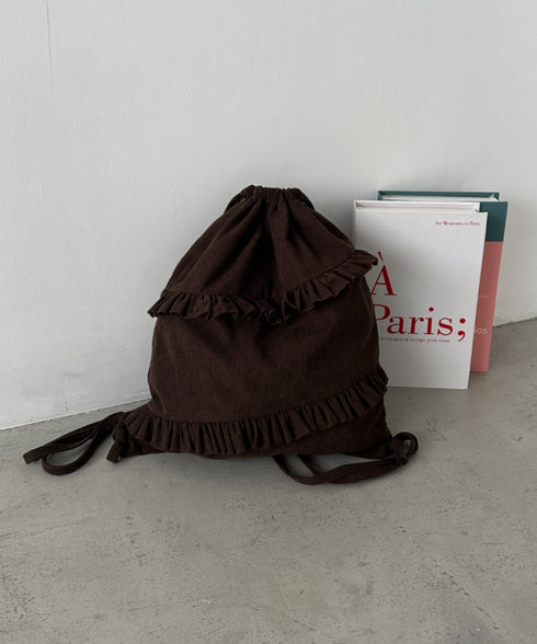 スエードライクフリルナップサック | CL1256032 | ブラウン