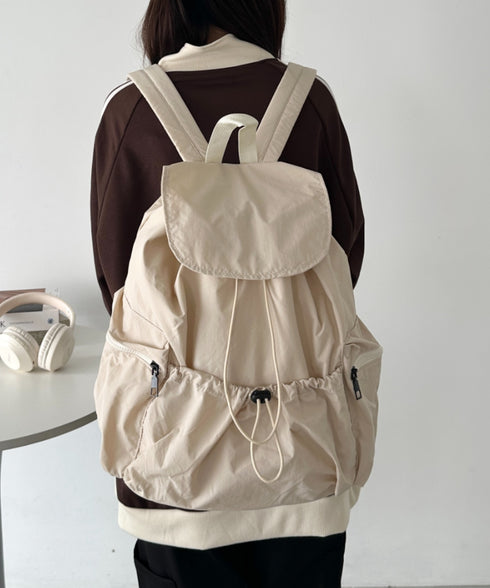 【大容量】ドロストナイロンバックパック/リュック | CL1256033 | アイボリー