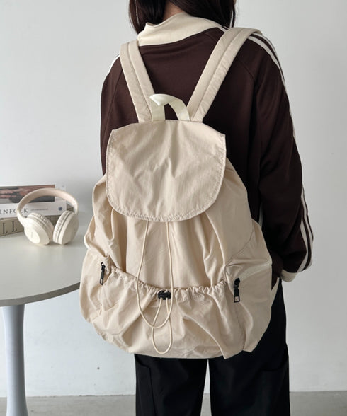 【大容量】ドロストナイロンバックパック/リュック | CL1256033 | アイボリー