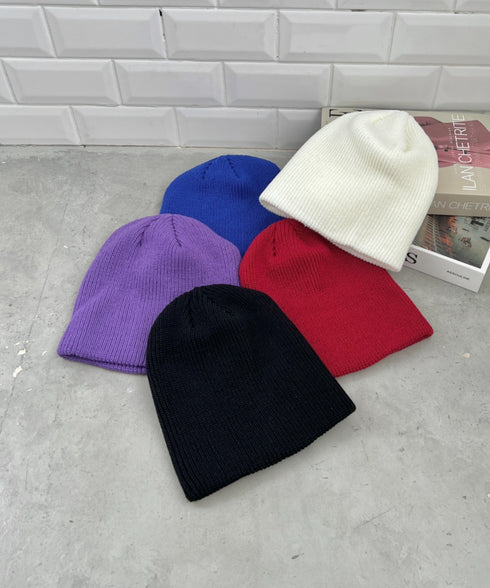 【11色展開】シンプルビーニー | CL5256036 | パープル