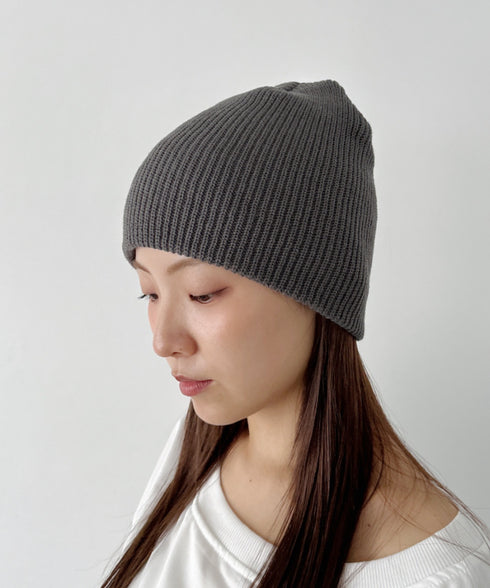 【11色展開】シンプルビーニー | CL5256036 | チャコールグレー