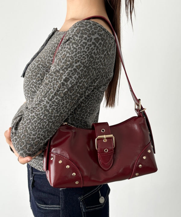 バックルベルトショルダーバッグ | BA1256036 | レッド