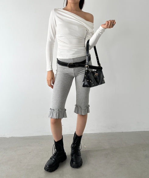 バックルベルトショルダーバッグ | BA1256036 | ブラック