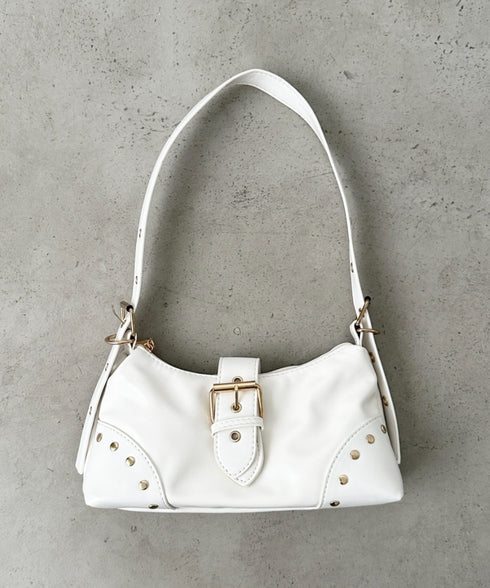 バックルベルトショルダーバッグ | BA1256036 | ホワイト