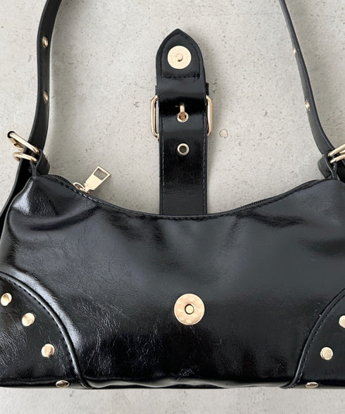 バックルベルトショルダーバッグ | BA1256036 | ブラック