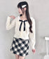 ローズリボンアイレットニットカーディガン | LO2256055 | アイボリー
