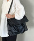 【A4収納可】通勤・通学 2WAY仕様PUトート ショルダーバッグ | MD1256017 | ブラック