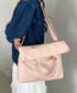 【A4収納可】通勤・通学 2WAY仕様PUトート ショルダーバッグ | MD1256017 | ピンク