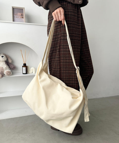 ダブルベルトキャンバス２WAYショルダーバッグ | WR1256017 | アイボリー