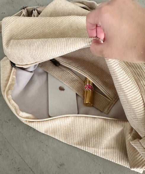 ダブルベルトキャンバス２WAYショルダーバッグ | WR1256017 | ライトベージュ