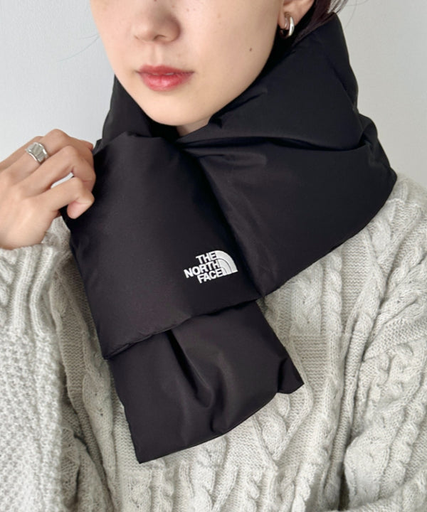 THE NORTH FACE(ザ・ノースフェイス)/T-BALL MUFFLER/ブランドロゴ ワンポイント ダウンマフラー パディングマフラー | IM6253074 | ブラック