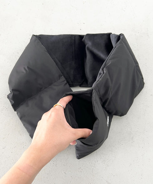 THE NORTH FACE(ザ・ノースフェイス)/T-BALL MUFFLER/ブランドロゴ ワンポイント ダウンマフラー パディングマフラー | IM6253074 | グレー