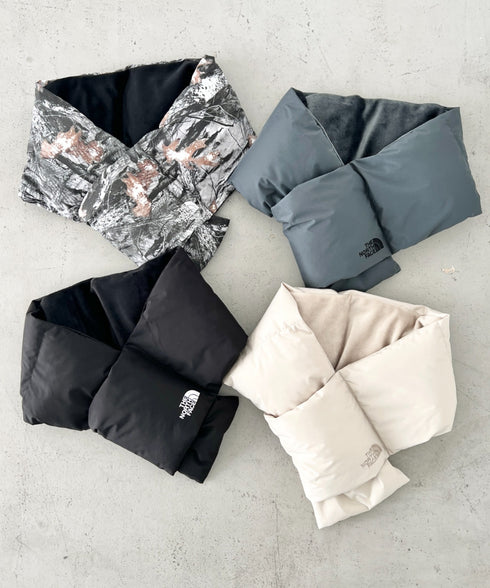 THE NORTH FACE(ザ・ノースフェイス)/T-BALL MUFFLER/ブランドロゴ ワンポイント ダウンマフラー パディングマフラー | IM6253074 | ブラック