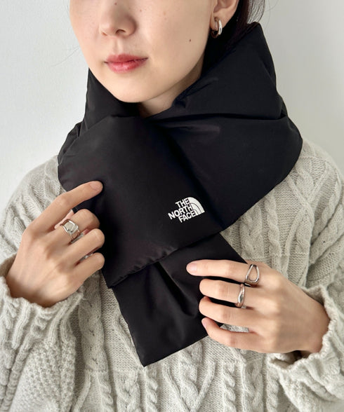 THE NORTH FACE(ザ・ノースフェイス)/T-BALL MUFFLER/ブランドロゴ ワンポイント ダウンマフラー パディングマフラー | IM6253074 | ブラック
