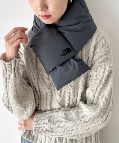 THE NORTH FACE(ザ・ノースフェイス)/T-BALL MUFFLER/ブランドロゴ ワンポイント ダウンマフラー パディングマフラー | IM6253074 | グレー