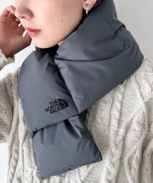 THE NORTH FACE(ザ・ノースフェイス)/T-BALL MUFFLER/ブランドロゴ ワンポイント ダウンマフラー パディングマフラー | IM6253074 | グレー