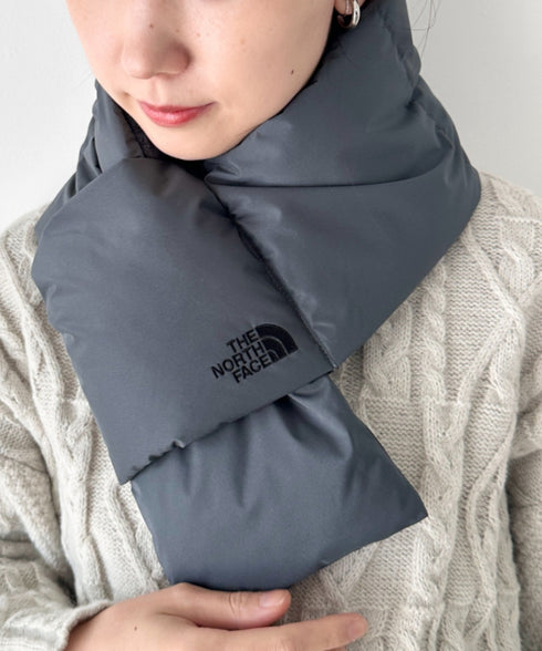 THE NORTH FACE(ザ・ノースフェイス)/T-BALL MUFFLER/ブランドロゴ ワンポイント ダウンマフラー パディングマフラー | IM6253074 | グレー