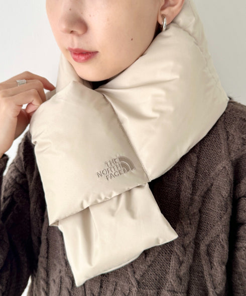 THE NORTH FACE(ザ・ノースフェイス)/T-BALL MUFFLER/ブランドロゴ ワンポイント ダウンマフラー パディングマフラー | IM6253074 | クリーム