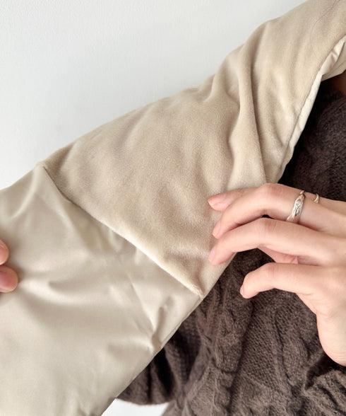 THE NORTH FACE(ザ・ノースフェイス)/T-BALL MUFFLER/ブランドロゴ ワンポイント ダウンマフラー パディングマフラー | IM6253074 | クリーム