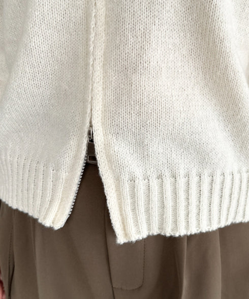 ダブルジップニットトップス | CL2256047 | アイボリー