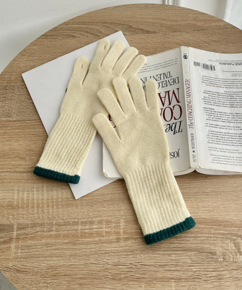 【スマホ対応】バイカラーロンググローブ | SL6254008 | イエロー