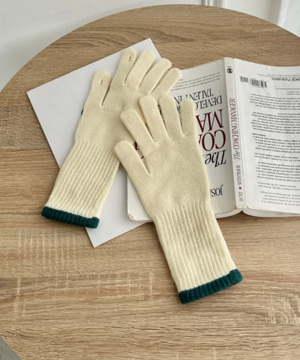 【スマホ対応】バイカラーロンググローブ | SL6254008 | イエロー