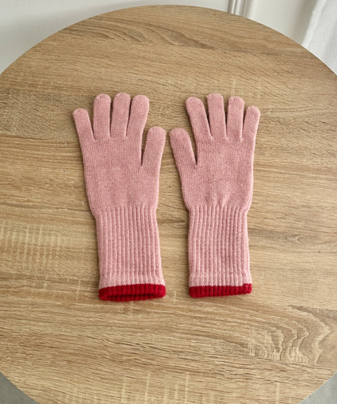 【スマホ対応】バイカラーロンググローブ | SL6254008 | ピンク