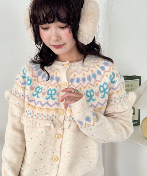ラブリーリボンフリルカーディガン | SL2256105 | アイボリー