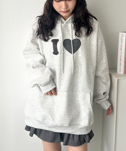 オーバーサイズプリントスウェットプルパーカー　フーディー | WR2256034 | その他4