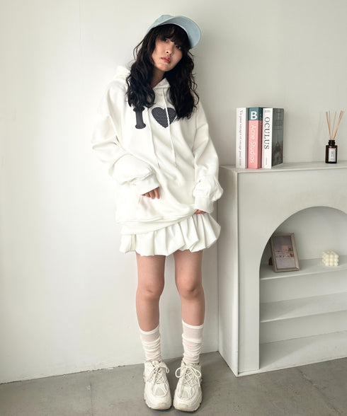 オーバーサイズプリントスウェットプルパーカー　フーディー | WR2256034 | その他1