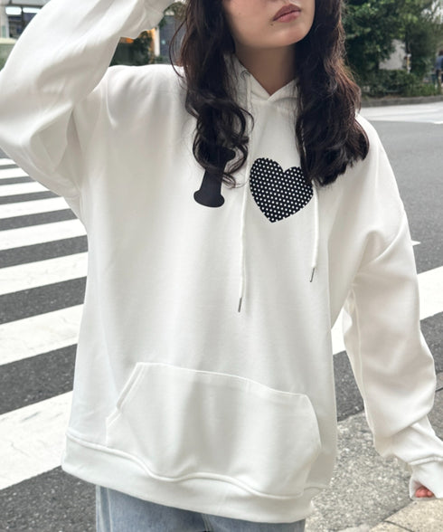 オーバーサイズプリントスウェットプルパーカー　フーディー | WR2256034 | その他1