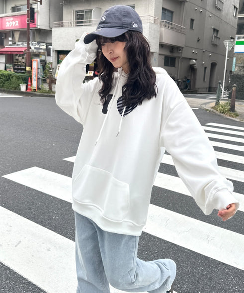 オーバーサイズプリントスウェットプルパーカー　フーディー | WR2256034 | その他1