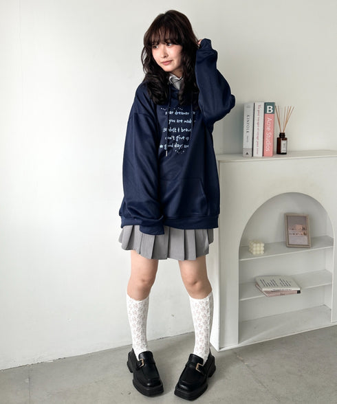 オーバーサイズプリントスウェットプルパーカー　フーディー | WR2256034 | その他11