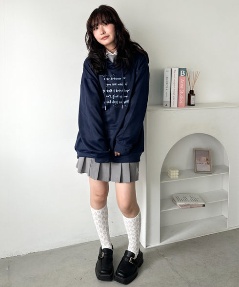 オーバーサイズプリントスウェットプルパーカー　フーディー | WR2256034 | その他11