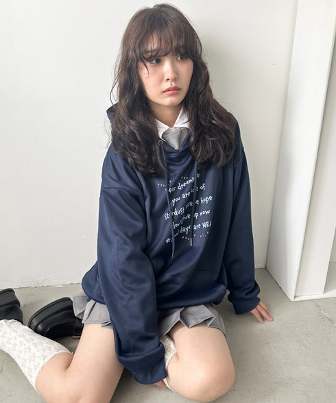 オーバーサイズプリントスウェットプルパーカー　フーディー | WR2256034 | その他11