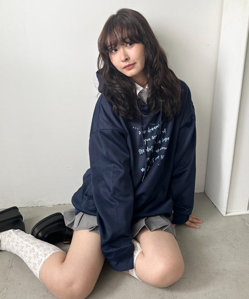 オーバーサイズプリントスウェットプルパーカー　フーディー | WR2256034 | その他11