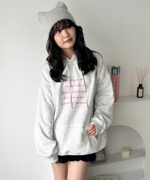 オーバーサイズプリントスウェットプルパーカー　フーディー | WR2256034 | その他12