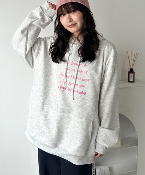 オーバーサイズプリントスウェットプルパーカー　フーディー | WR2256034 | その他12