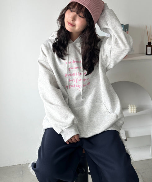 オーバーサイズプリントスウェットプルパーカー　フーディー | WR2256034 | その他12