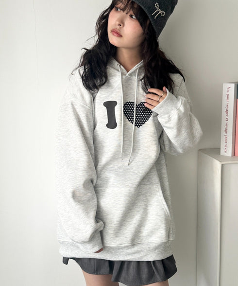 オーバーサイズプリントスウェットプルパーカー　フーディー | WR2256034 | その他4