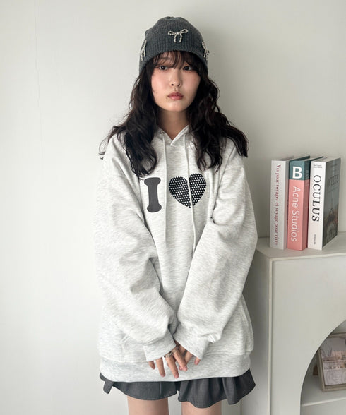 オーバーサイズプリントスウェットプルパーカー　フーディー | WR2256034 | その他4