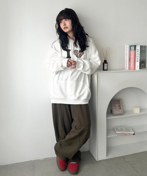 オーバーサイズプリントスウェットプルパーカー　フーディー | WR2256034 | その他2