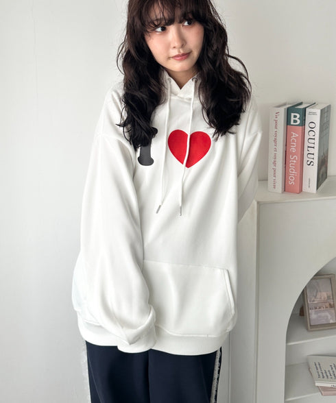 オーバーサイズプリントスウェットプルパーカー　フーディー | WR2256034 | その他3