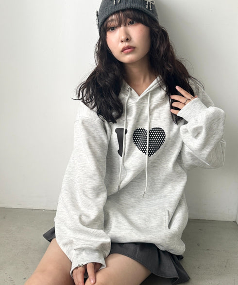 オーバーサイズプリントスウェットプルパーカー　フーディー | WR2256034 | その他4