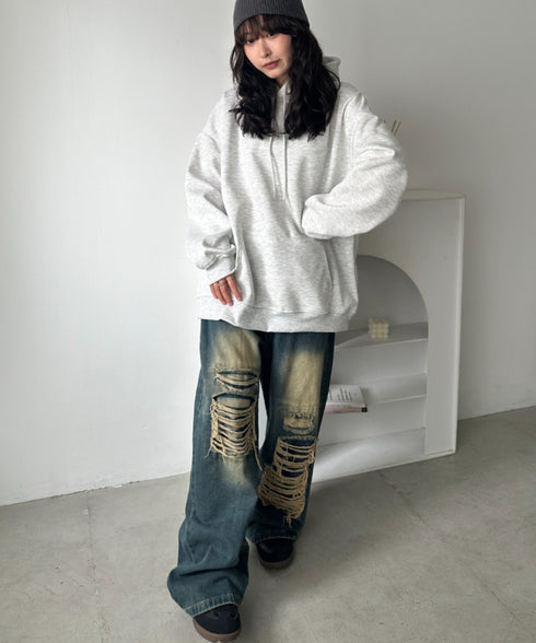 オーバーサイズプリントスウェットプルパーカー　フーディー | WR2256034 | その他9