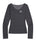 MUCENT(ムセント)/シアートップス シアーニット シースルーニット ロングスリーブ/LUEUR SEE THROUGH V NECK KNIT | AT2253080 | チャコールグレー