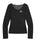 MUCENT(ムセント)/シアートップス シアーニット シースルーニット ロングスリーブ/LUEUR SEE THROUGH V NECK KNIT | AT2253080 | ブラック