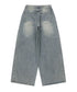 MUCENT(ムセント)/ユニセックス ピンタック ワイド デニム パンツ/PENTA SIDE PINTUCK DENIM PANTS | AT2253085 | ダークブルー
