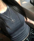 MUCENT(ムセント)/ユニセックス メタル ロゴ ネックレス/LUMET METAL LOGO NECKLACE UNISEX | AT4253087 | シルバー
